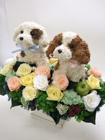 犬のトピアリー