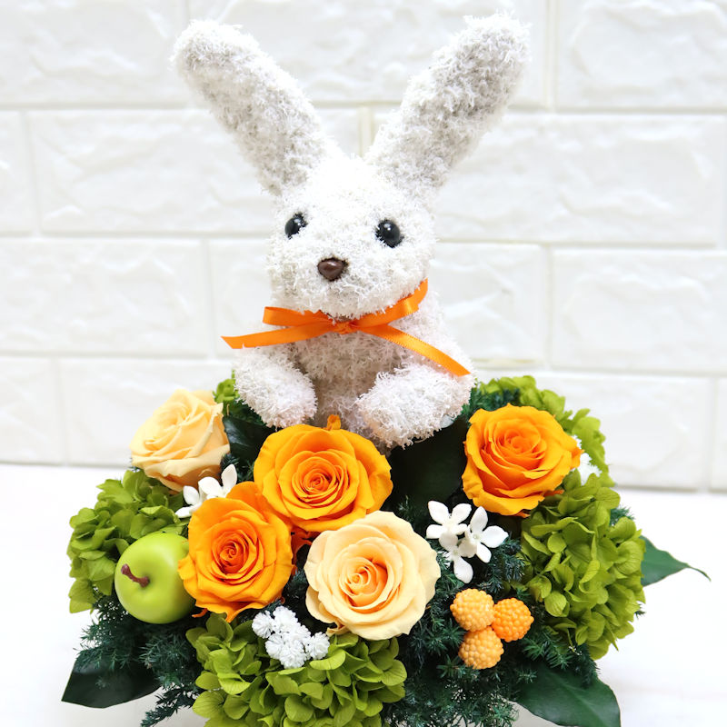 ウサギ好きプレゼント　花