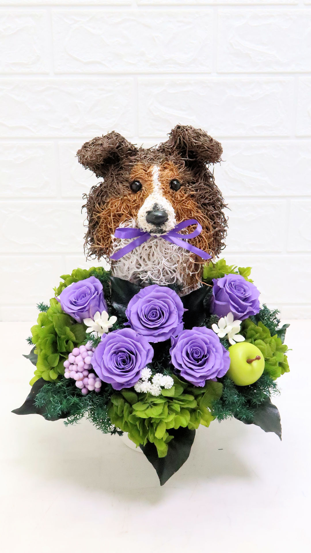 シェットランドシープドッグ　花