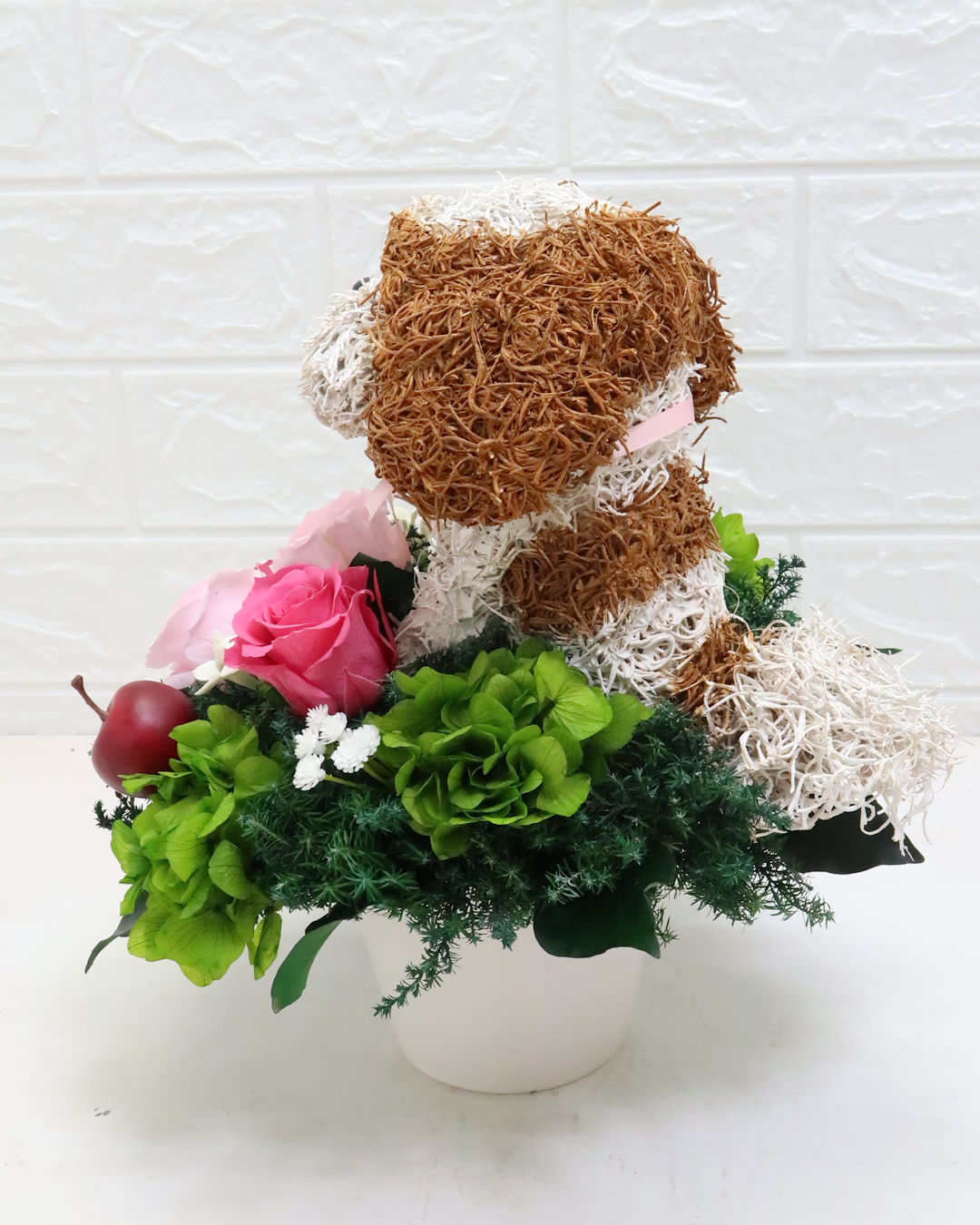 プリザーブドフラワー犬