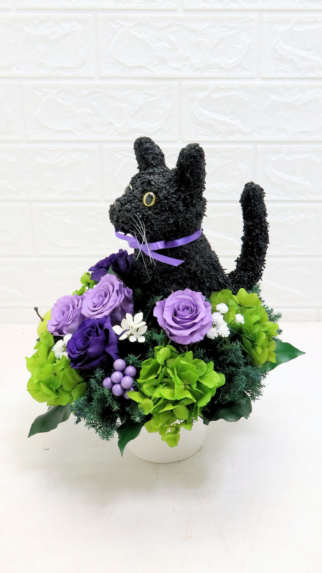 黒猫 花