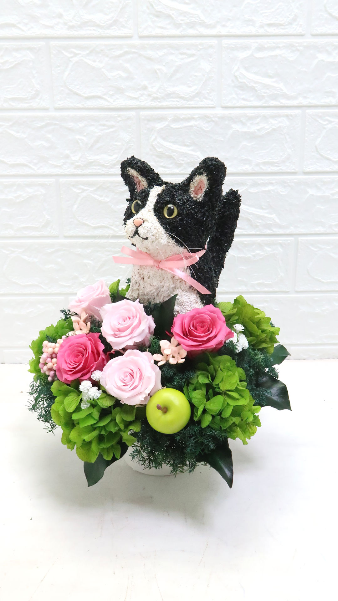 白黒猫 ぬいぐるみ風