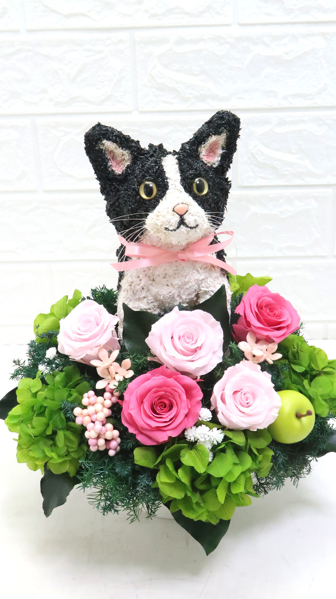 プリザーブドフラワー猫