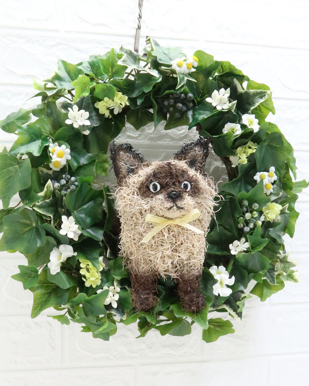 クリスマスリース 猫