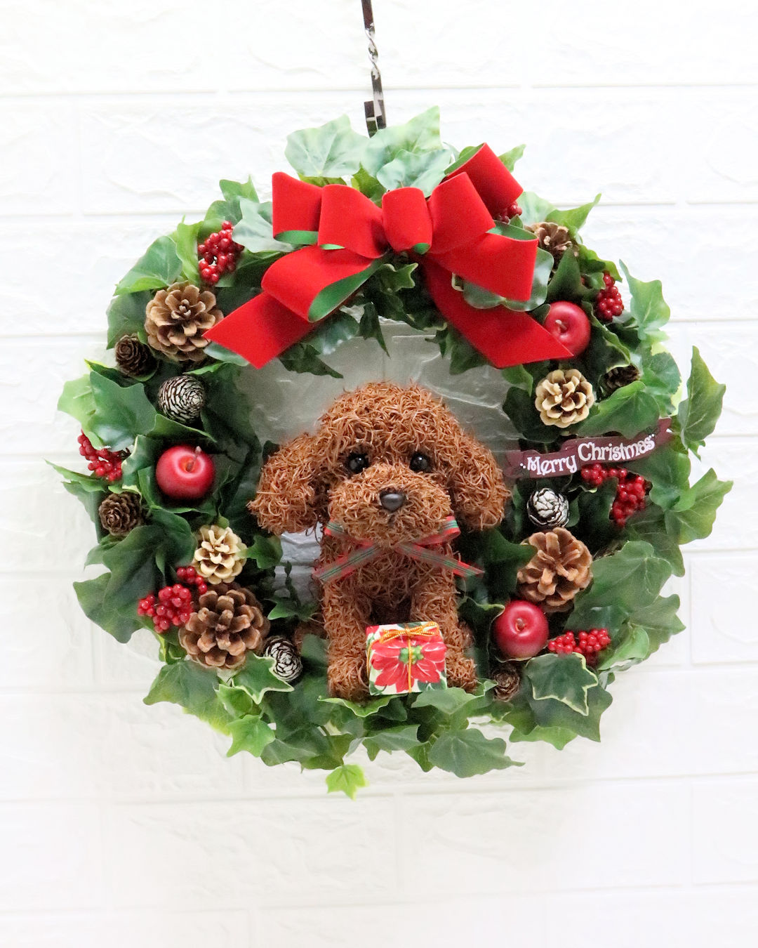 クリスマスリース トイプードル