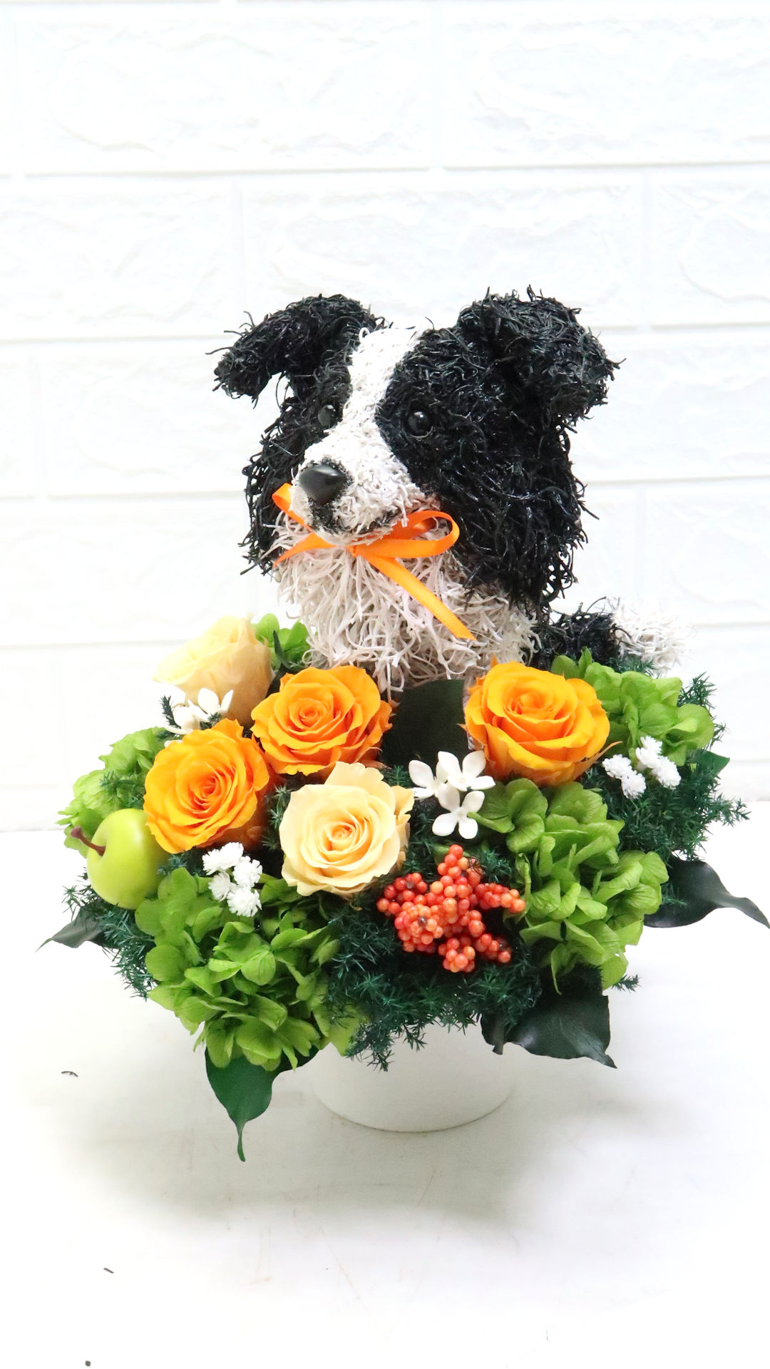 ボーダーコリー プレゼント 花