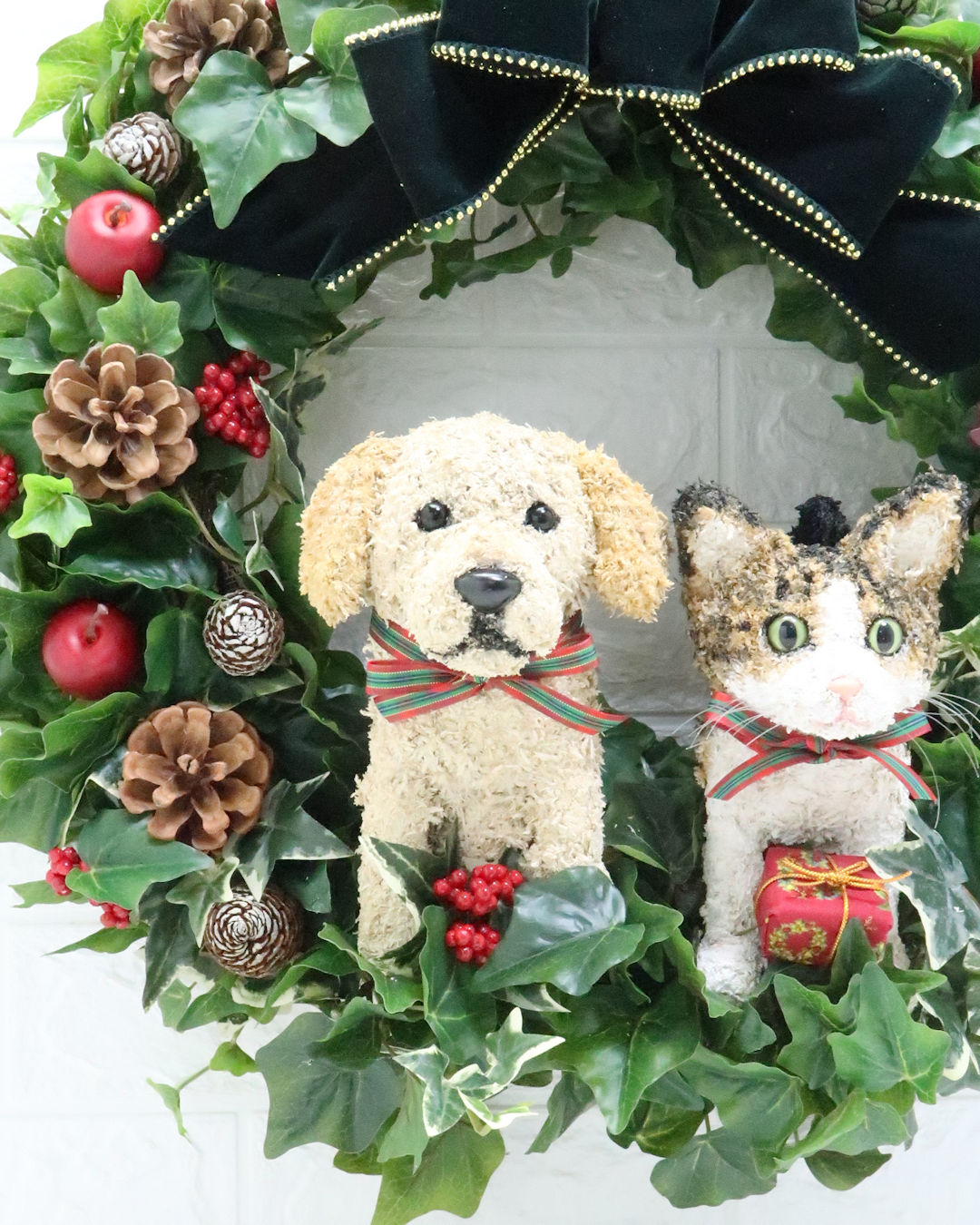 ラブラドールレトリバー クリスマスリース