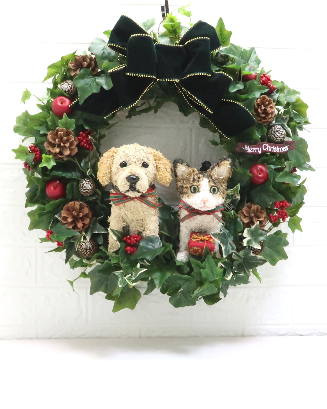 クリスマスリース 開店祝い