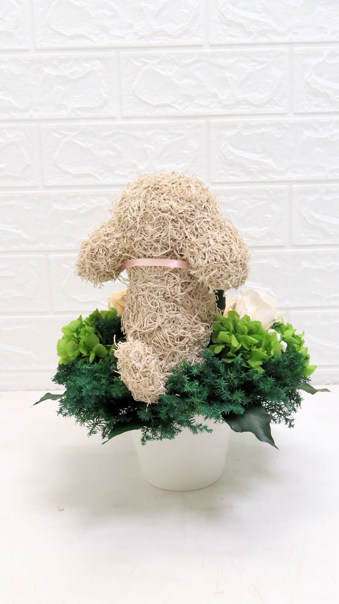 プリザーブドフラワー犬