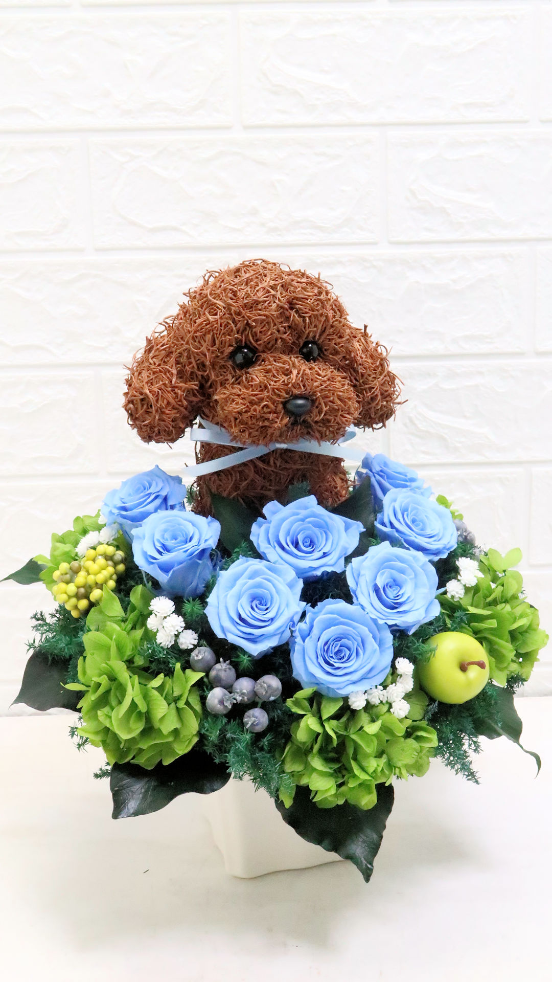 トイプードル 花