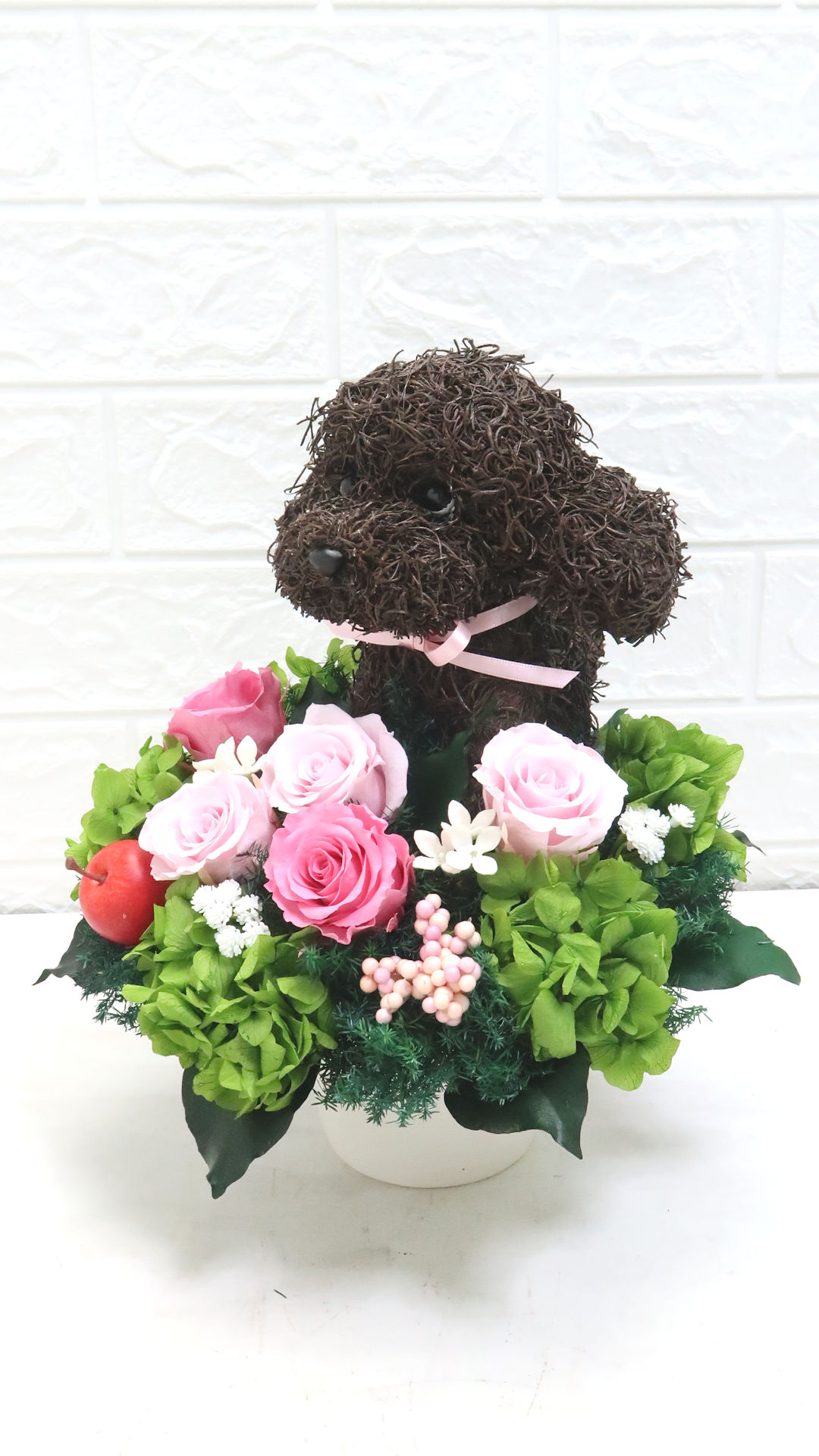 トイプードル 花