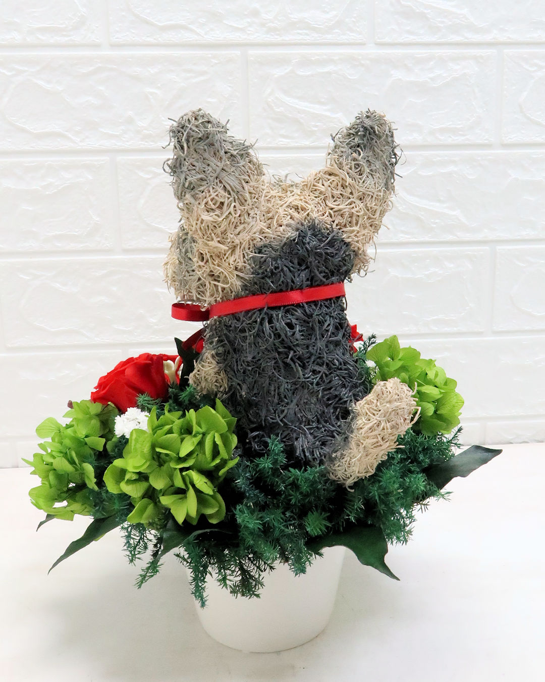 プリザーブドフラワー犬