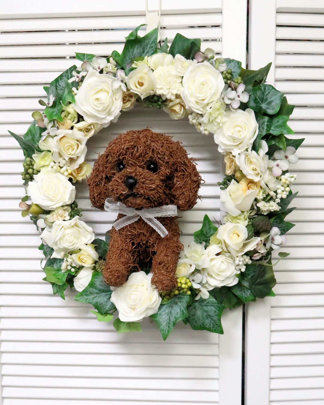 トイプードル 花