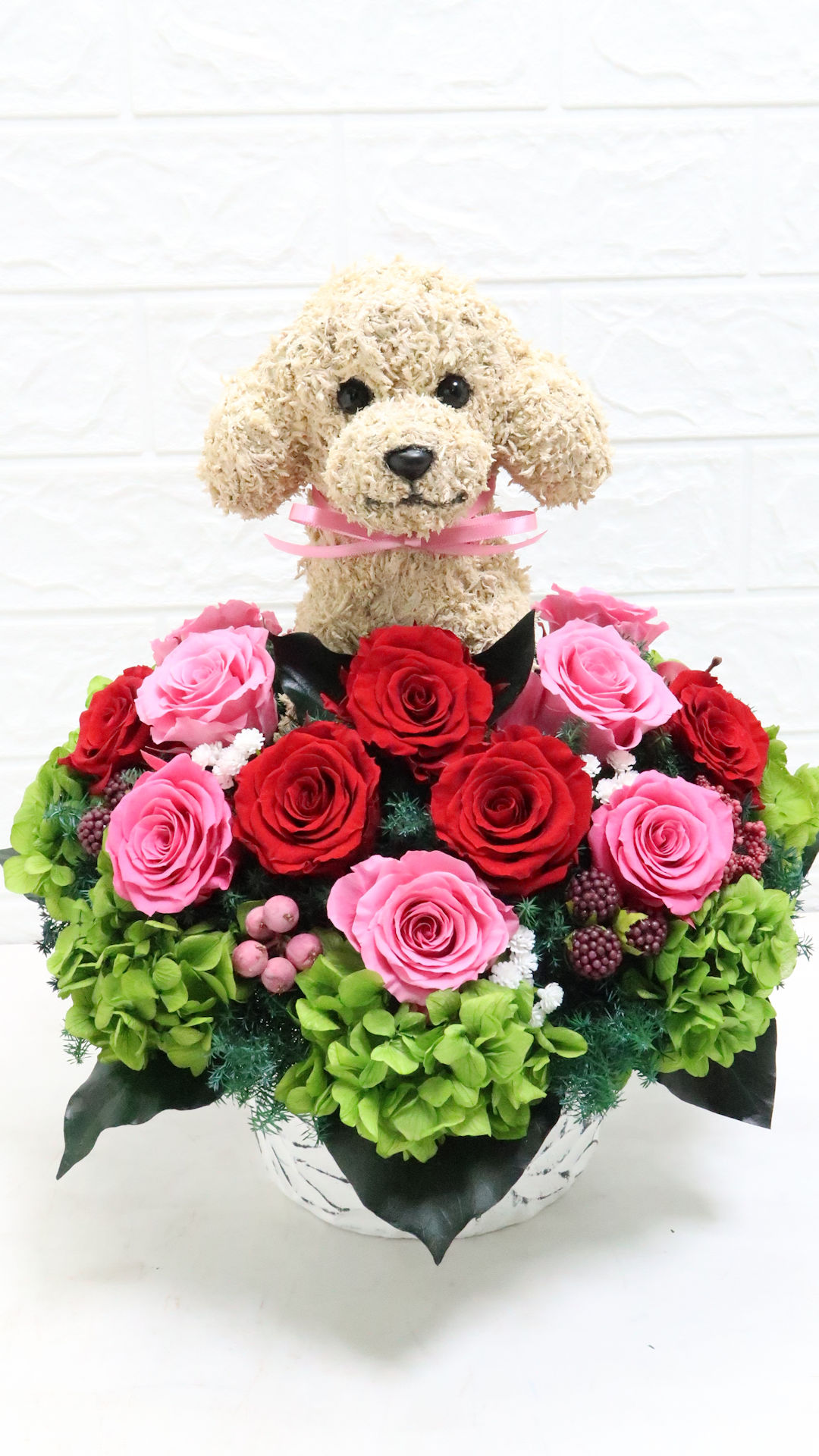 トイプードル 花