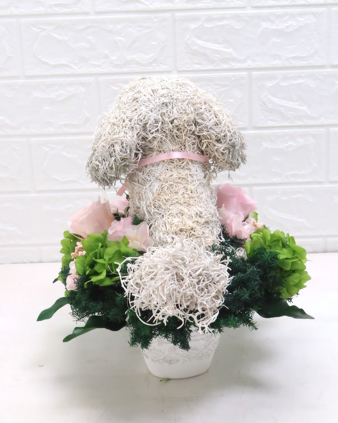 プリザーブドフラワー犬