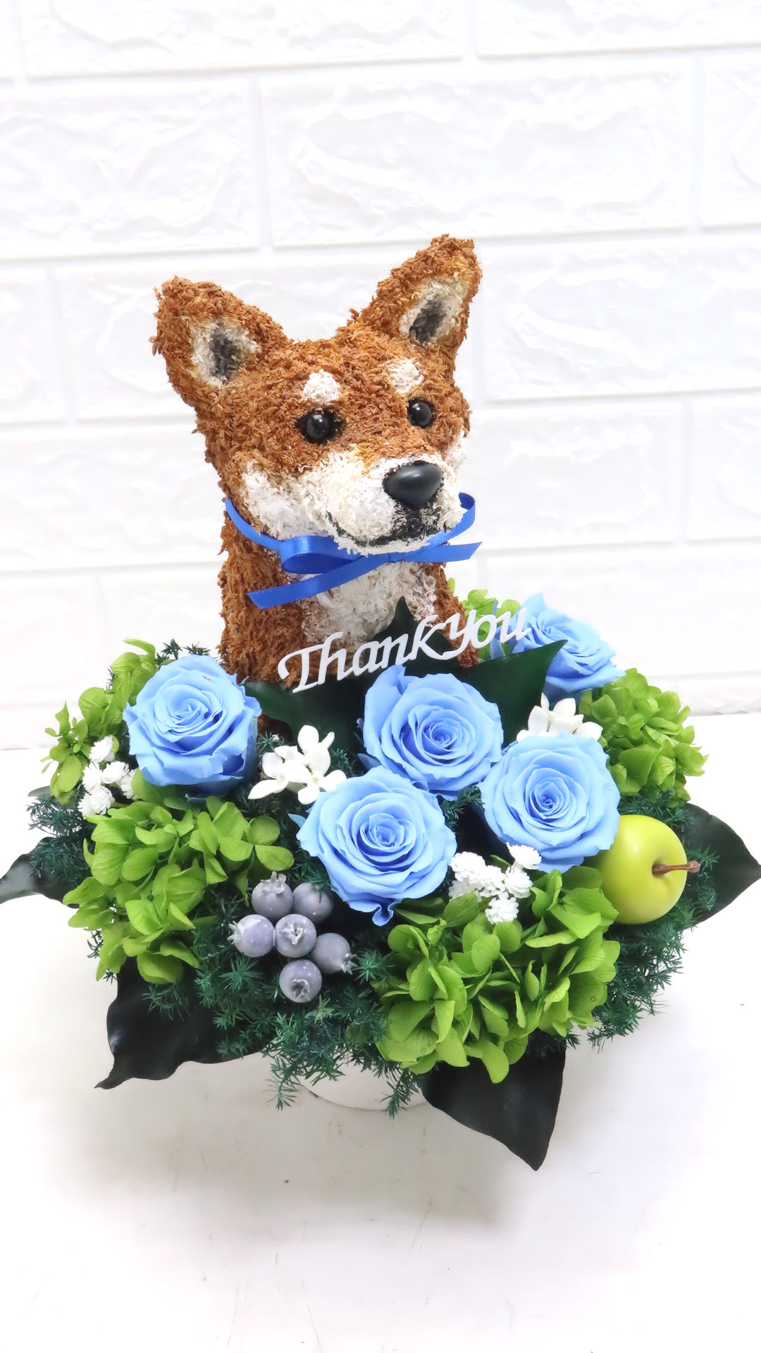 プリザーブドフラワー犬