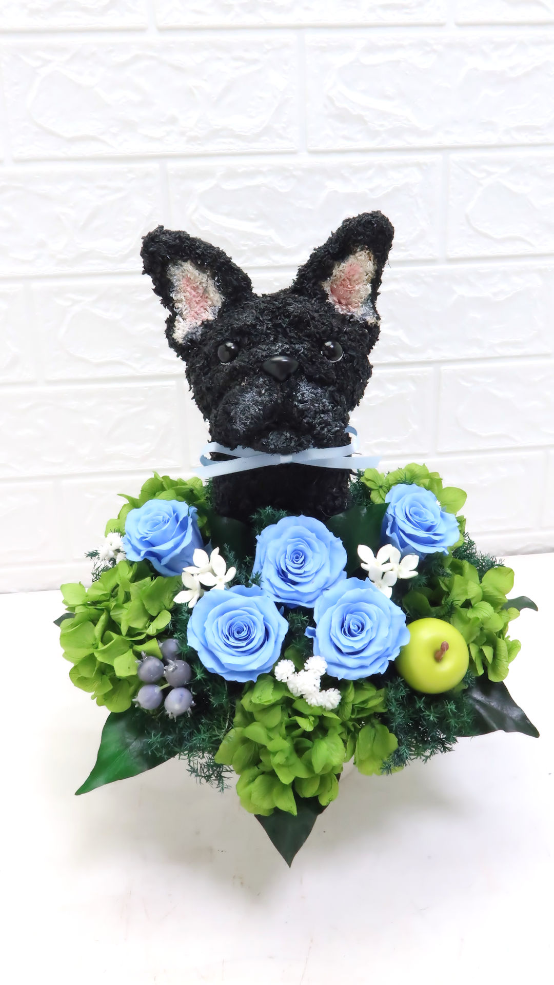 フレンチブルドッグ 花