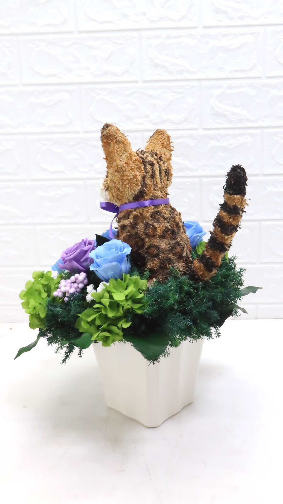 ベンガル猫 花