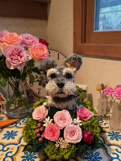 愛犬お供え花