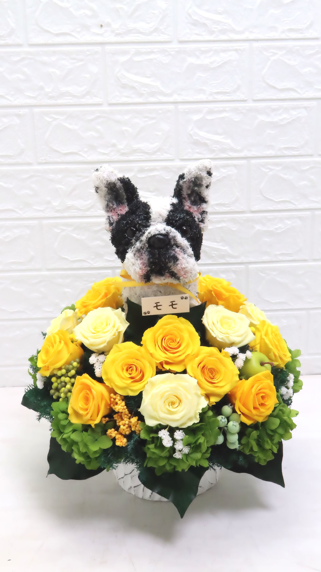 フレンチブルドッグ 花