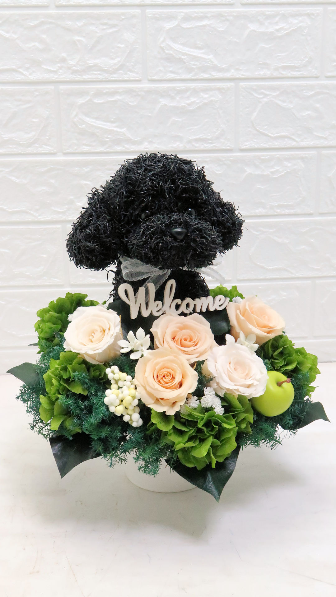 プリザーブドフラワー犬
