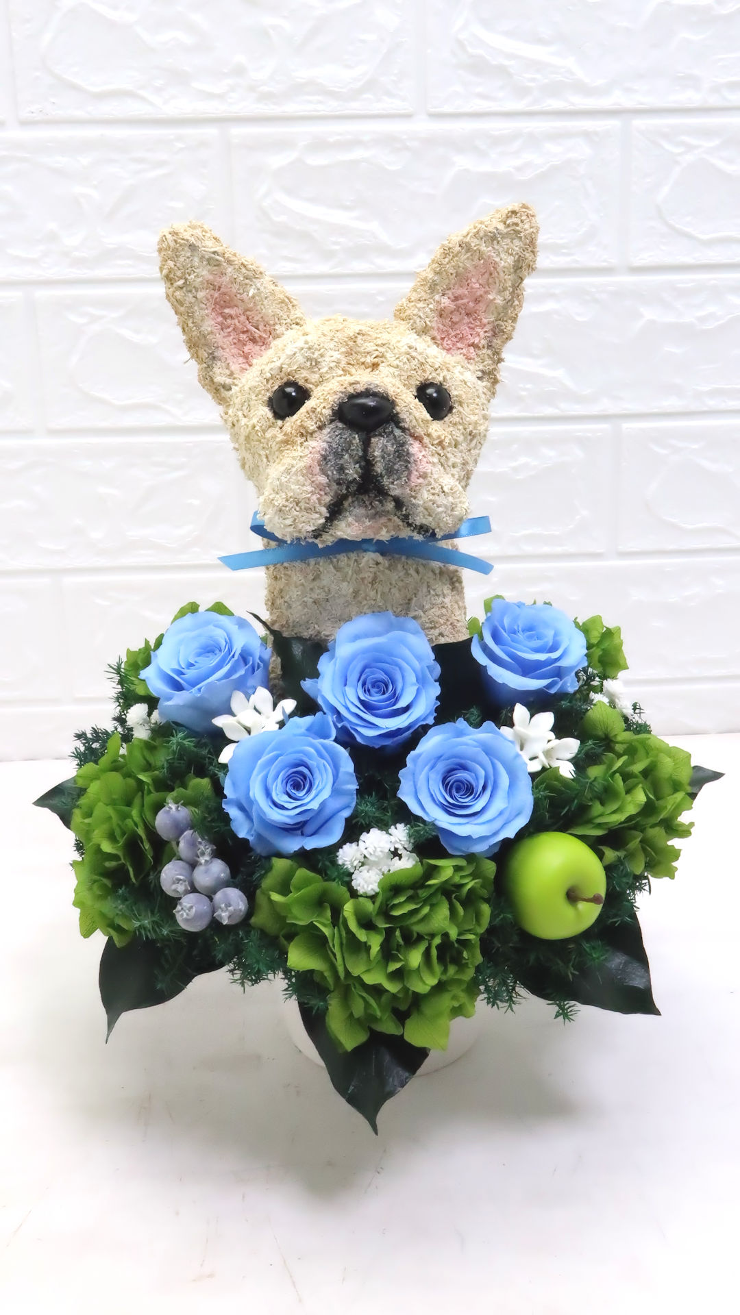 フレンチブルドッグ 花