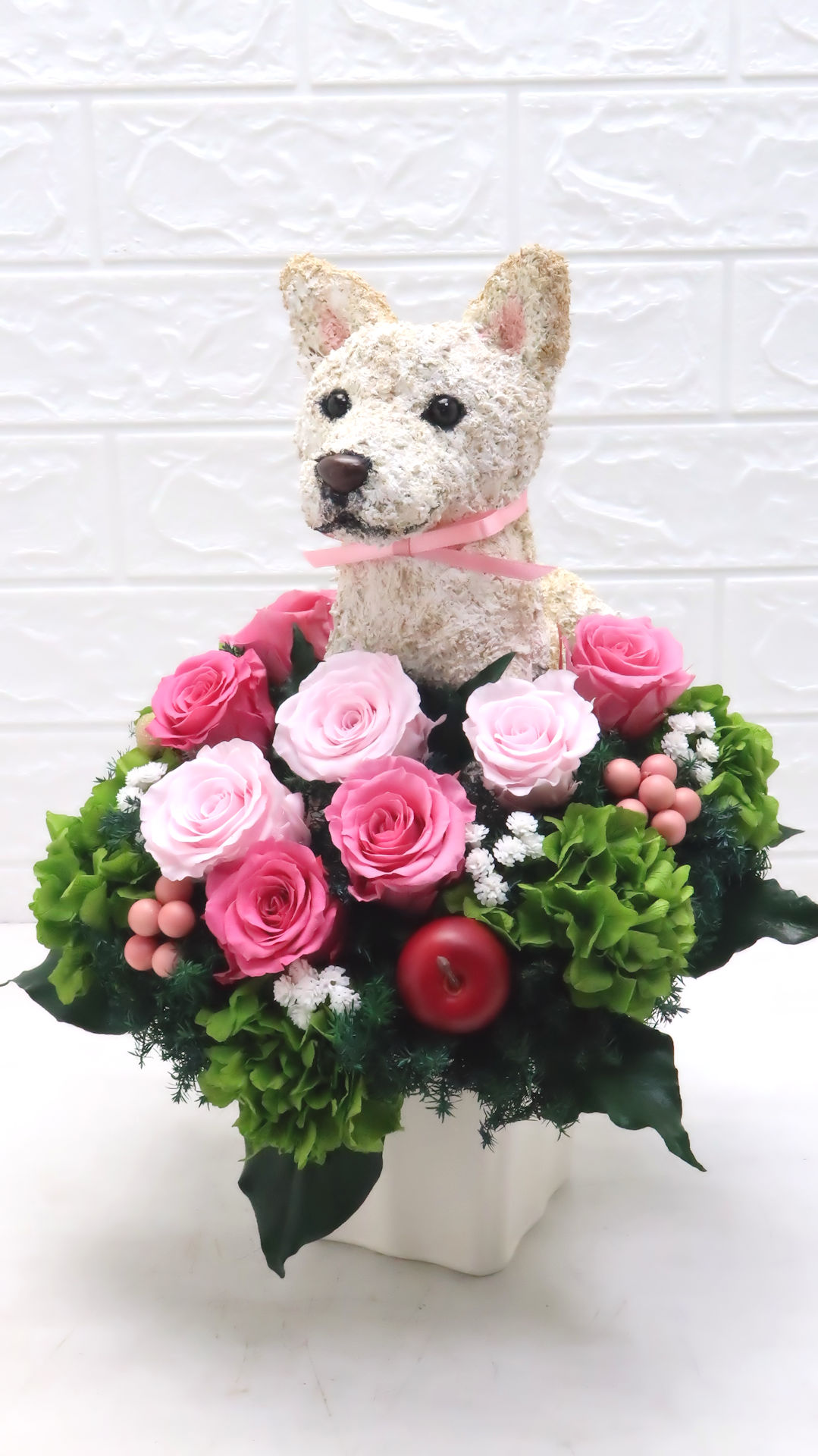 柴犬　花